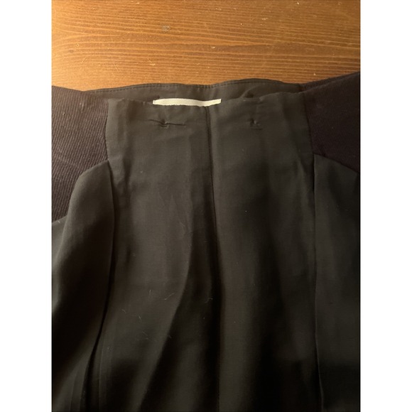 HELMUT LANG WOMENS BLACK COTTON MODAL BLEND CUFFED ELASTIC SHORTS Size 6 - Picture 3 of 12